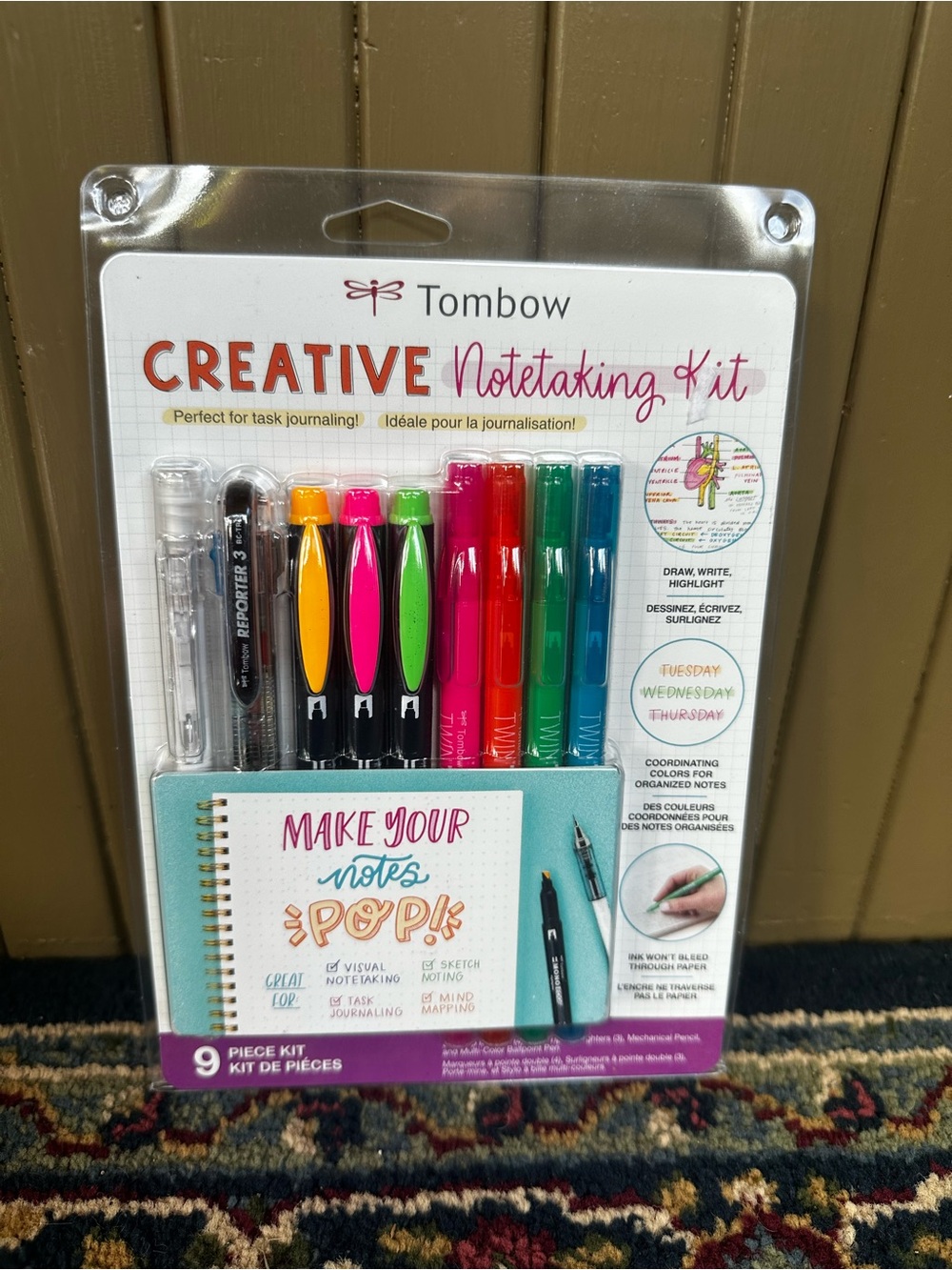 Tombow Creative Notetaking 9 Piece Kit NEW Back to School